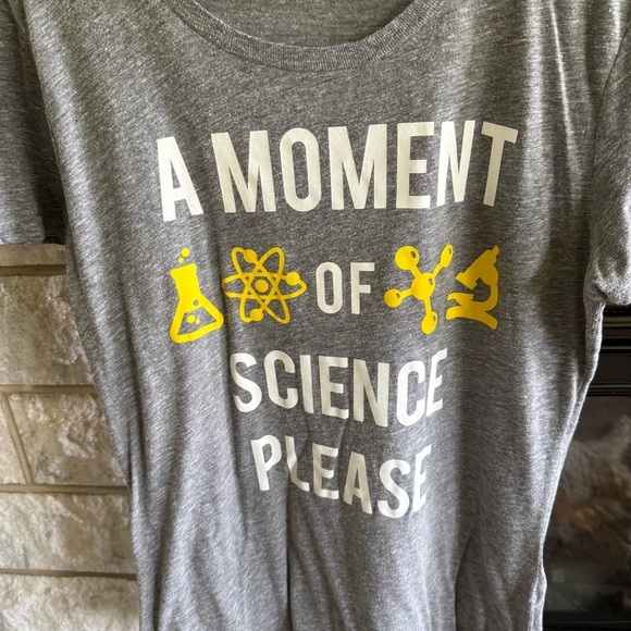 Instant Message Gray Science Graphic T-Shirt Large - Picture 2 of 7
